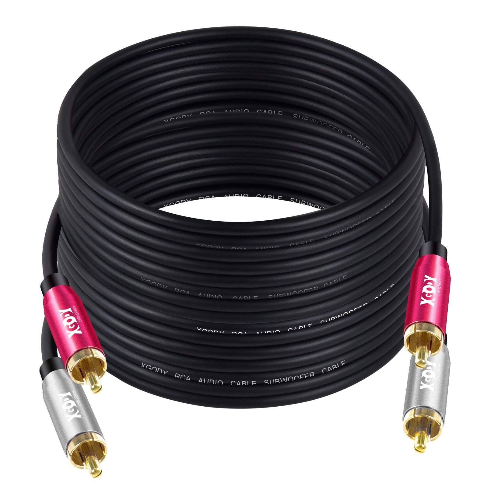 Cost-effective and Most worthwhile RCA Cable 1.2m/2.4m/4.6m long - XGODY 