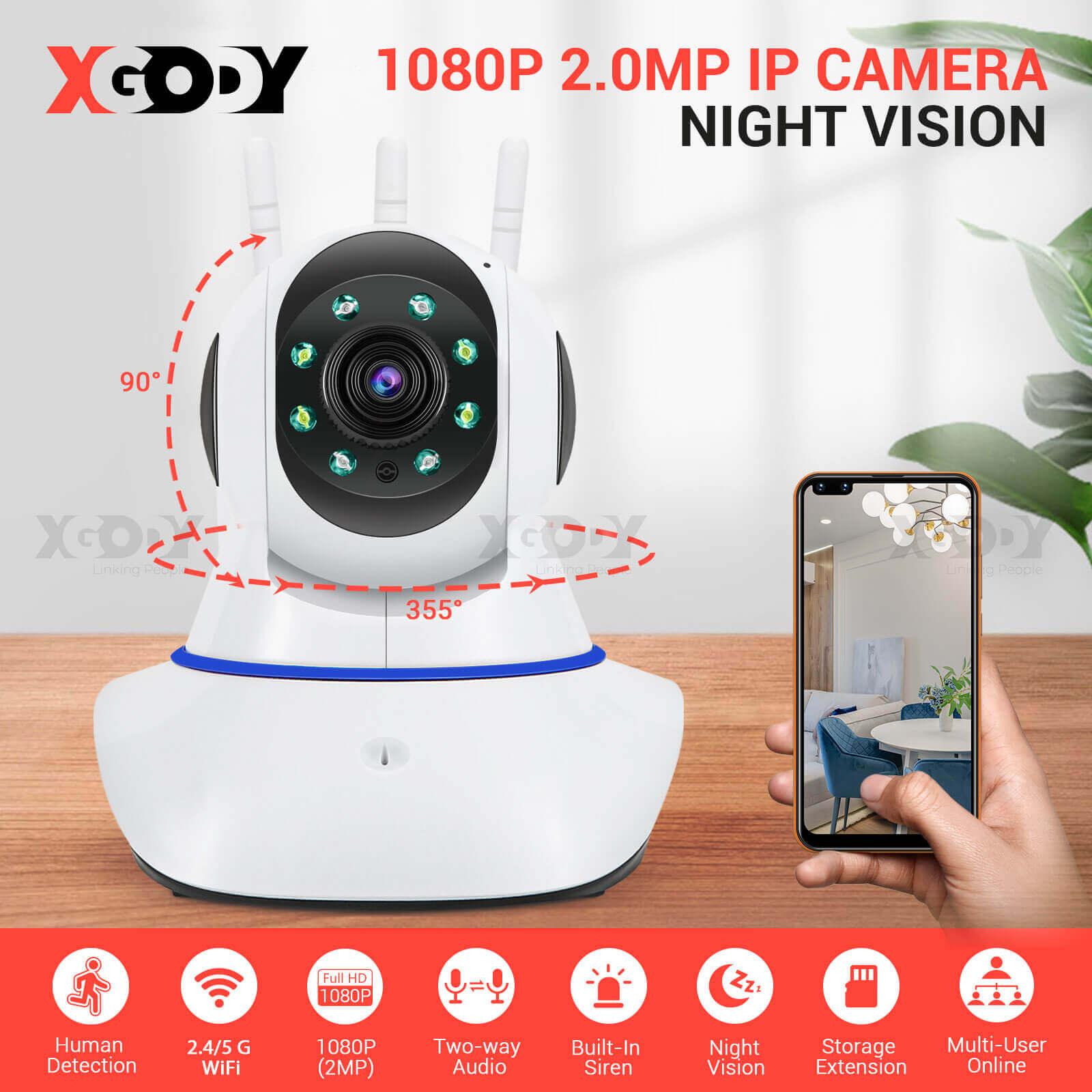 Cost-effective and Most worthwhile Smart Monitor Camera XGODY AK01 For Indoor Security Camera Systems, Pet And Baby Monitor - XGODY 