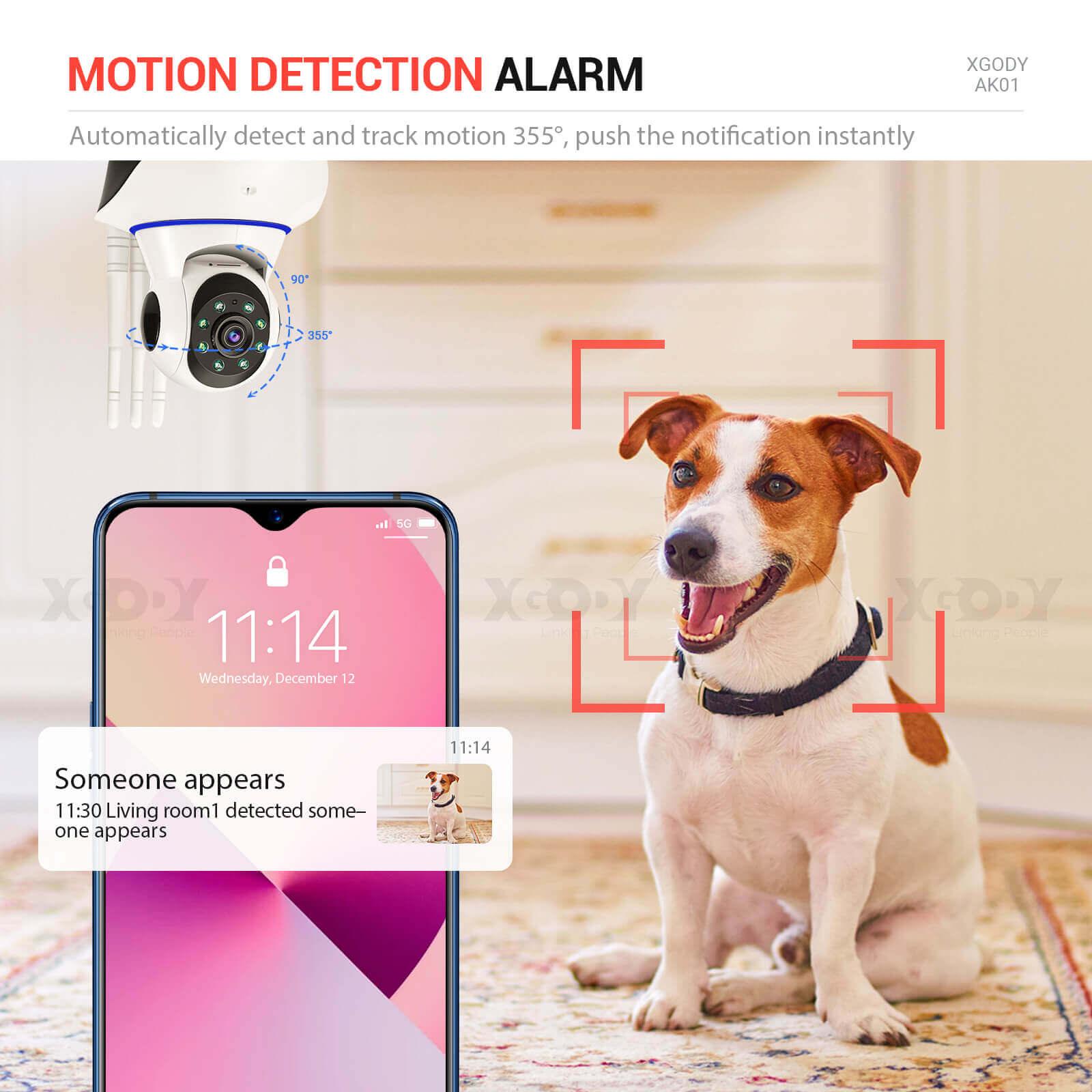 Cost-effective and Most worthwhile Smart Monitor Camera XGODY AK01 For Indoor Security Camera Systems, Pet And Baby Monitor - XGODY 