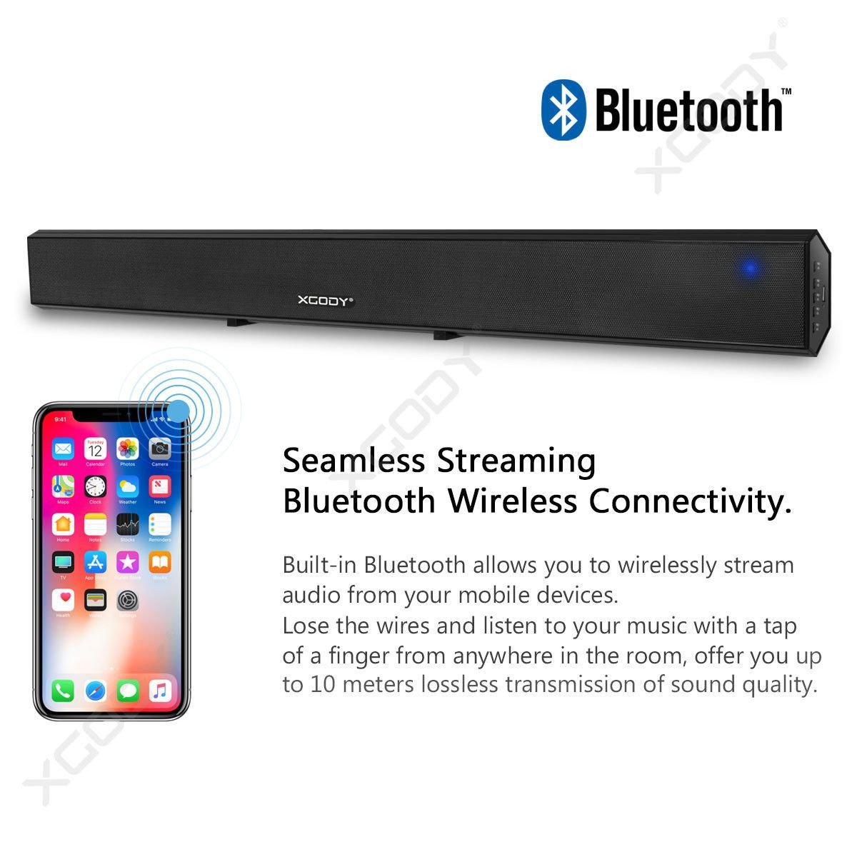 Cost-effective and Most worthwhile XGody 1013A Surround Sound Wireless Subwoofer 2.0 TV Soundbar - XGODY 