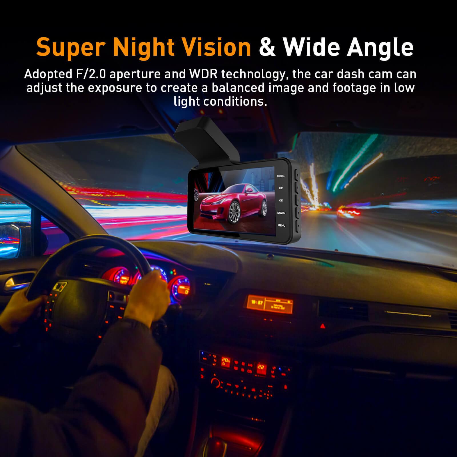 Cost-effective and Most worthwhile XGODY 4'' Camera Dash Cams For Cars With Backup Camera, Night Vision 1080P Video Recorder - XGODY 