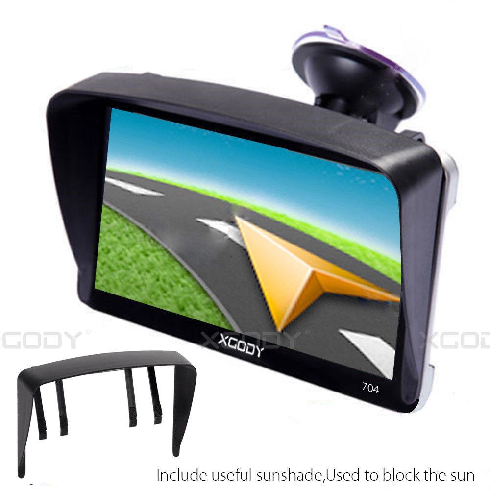Cost-effective and Most worthwhile XGODY 704F 7'' Car truck Portable GPS Navigator Sunshade - XGODY 