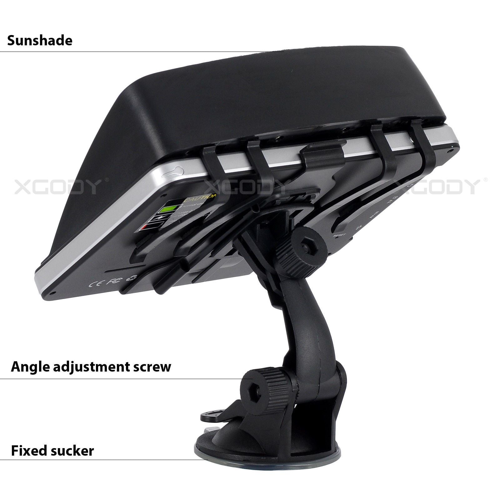 Cost-effective and Most worthwhile XGODY 704F 7'' Car truck Portable GPS Navigator Sunshade - XGODY 