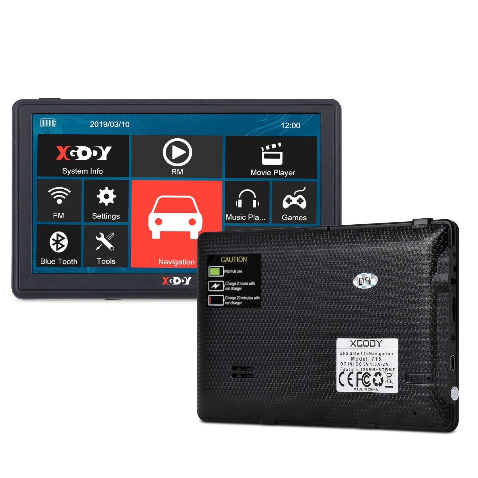 Cost-effective and Most worthwhile XGody 715BT 7'' High Sensitivity Bluetooth GPS Navigator - XGODY 