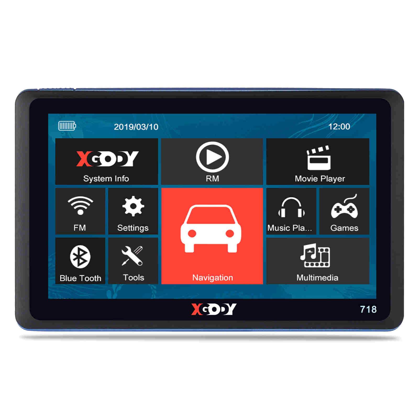 Cost-effective and Most worthwhile XGODY 718BT 7" Inch Car GPS Navigation SAT Bluetooth - XGODY 