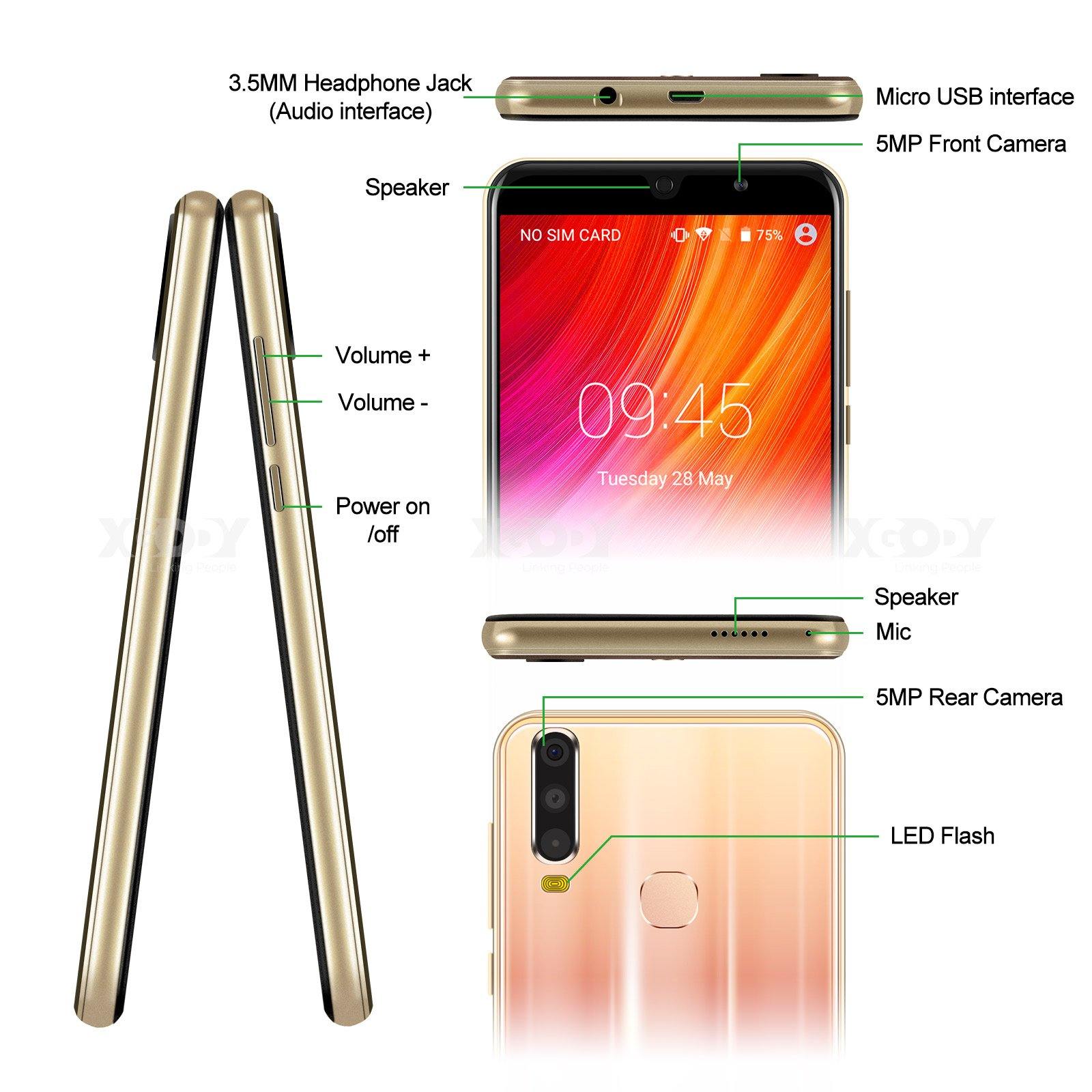 Cost-effective and Most worthwhile XGODY A70 mtk6580 Quad-core Dual-SIM 3G Android  Full Screen Smartphone - XGODY 