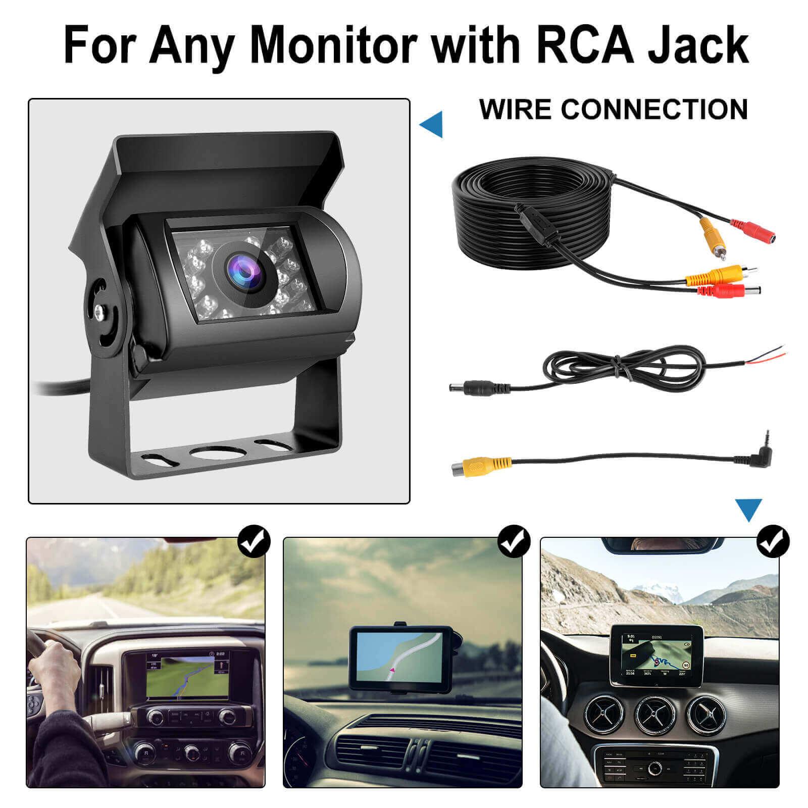 Cost-effective and Most worthwhile XGODY Back Up Camera For Truck, RV, Bus, lorry, large vehicle, 20m / 66ft HD Reverse Camera With Night Vision, Waterproof - XGODY 