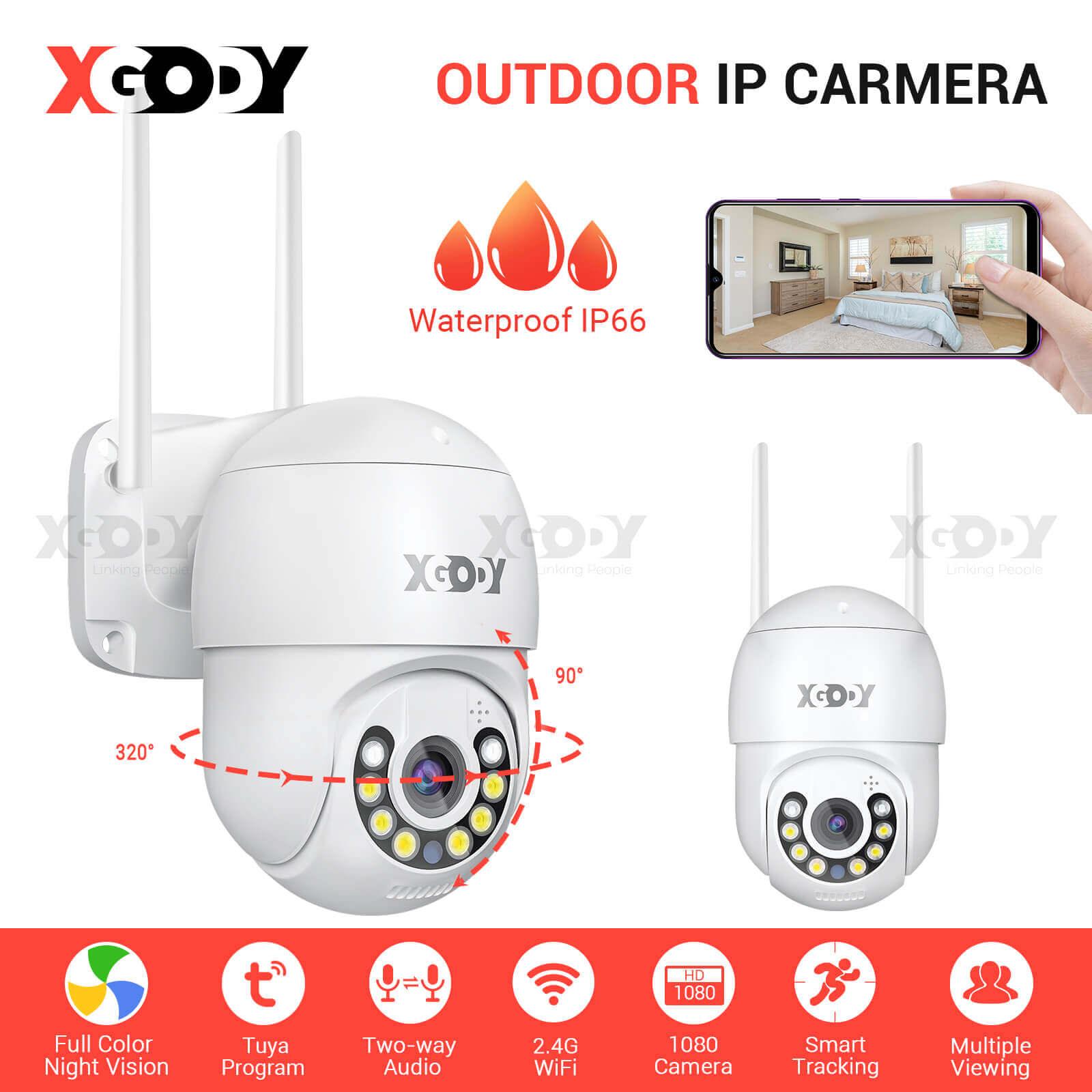 Cost-effective and Most worthwhile XGODY PTZ Camera 360° Home Security Cameras Oudoor 1080P IP66 Waterproof, Motion Detection | QX59 - XGODY 