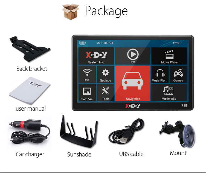 Cost-effective and Most worthwhile XGODY Sat Nav 718 GPS Navigation System For Car Truck with Voice  Direction Guidance Speed Camera Warning - XGODY 