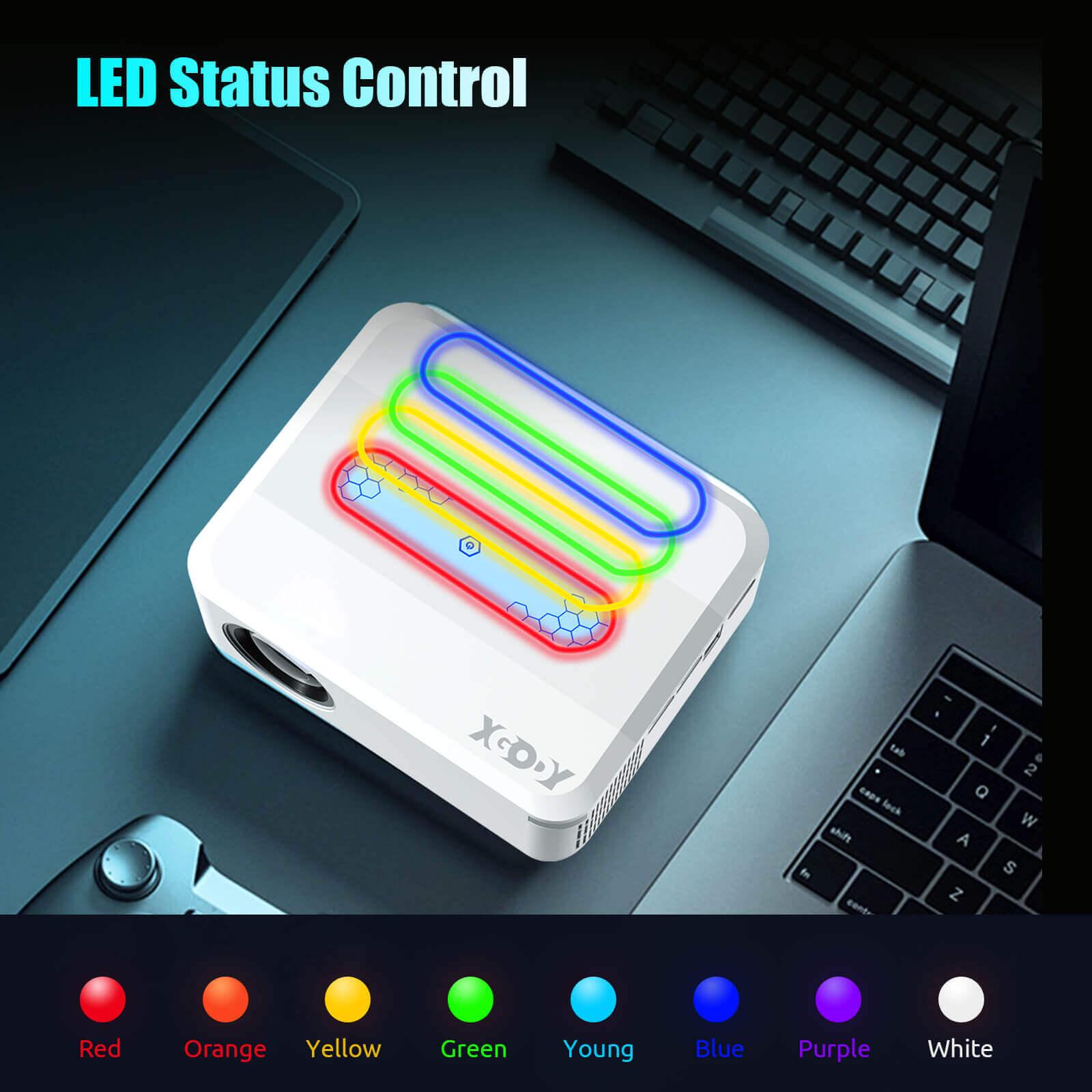 Cost-effective and Most worthwhile XGODY X1 Native Movie 4K Projector Built-in Android System, 9500 Lux With Wireless WiFi Bluetooth - XGODY 