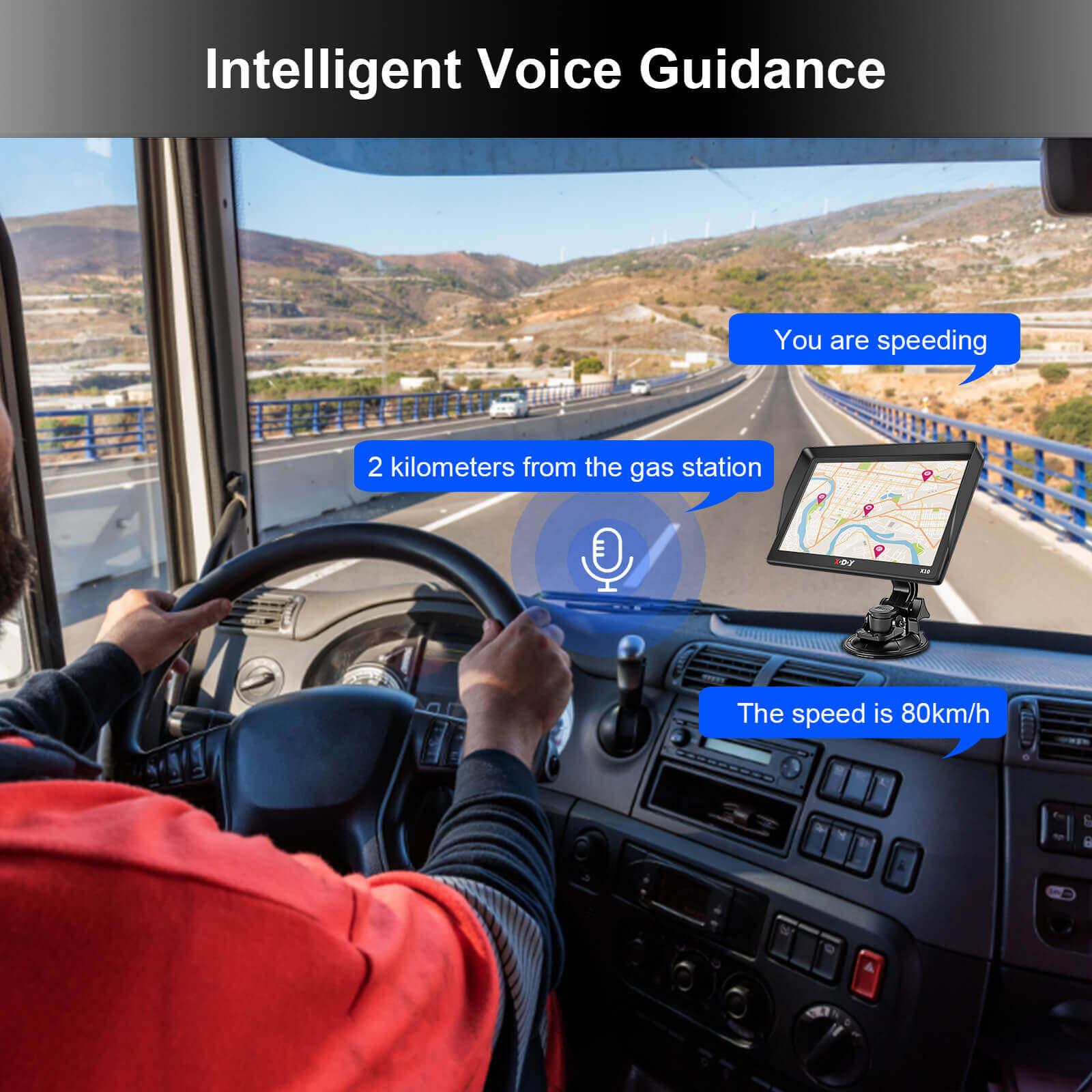 Cost-effective and Most worthwhile XGODY X10F/BT Newly Sat Navigation System, 9-inch HD Large Screen With Intelligent Voice Broadcast, Suitable For Various Vehicles - XGODY 