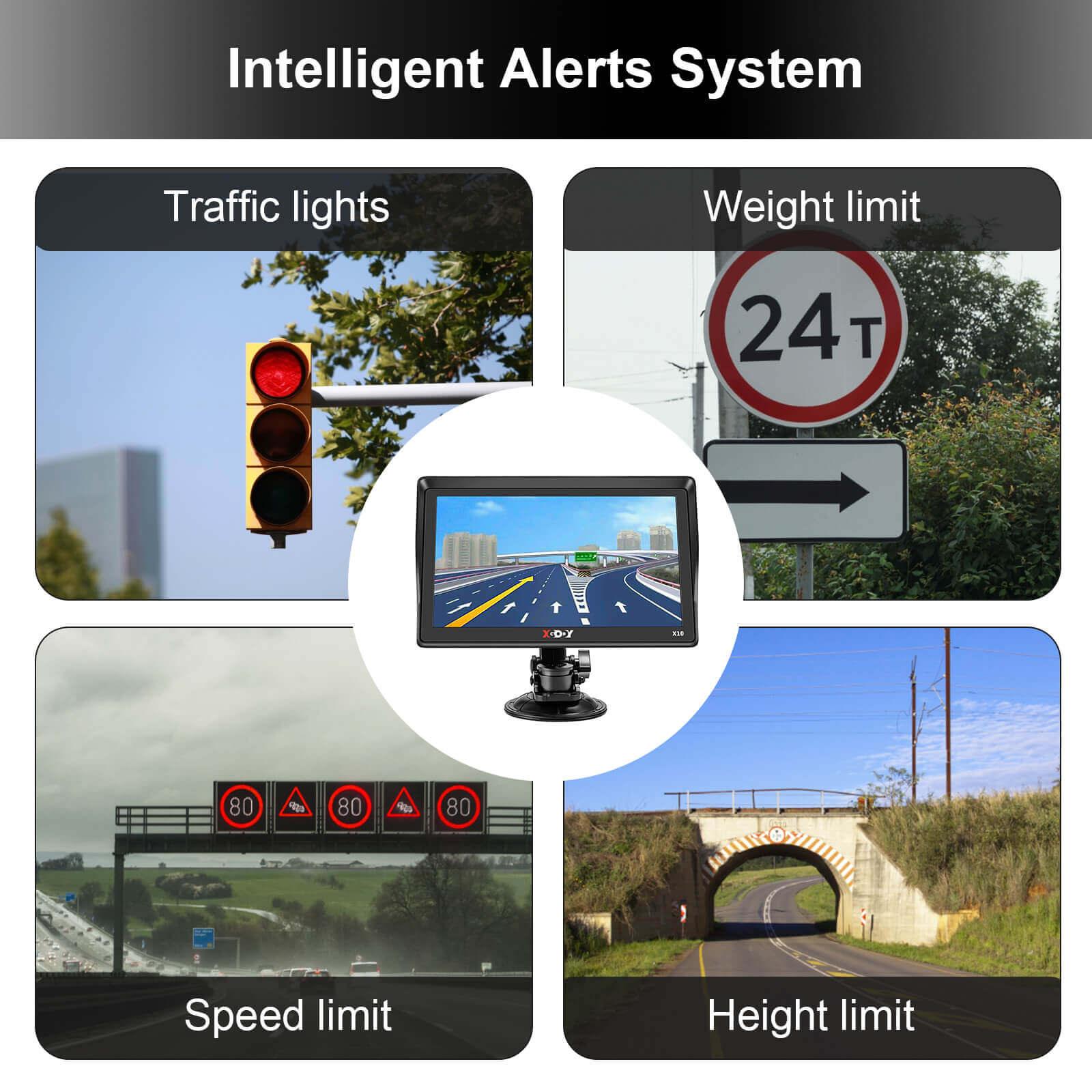 Cost-effective and Most worthwhile XGODY X10F/BT Newly Sat Navigation System, 9-inch HD Large Screen With Intelligent Voice Broadcast, Suitable For Various Vehicles - XGODY 