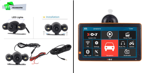 Cost-effective and Most worthwhile XGODY X5 BT/F 9'' GPS Navigation Bluetooth Camera - XGODY 